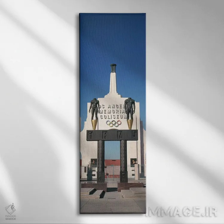 تابلو دکوراتیو Los Angeles Memorial Coliseum, Los Angeles, California… اثر پانورامیک ایمجز - نمای روبهرو روی دیوار