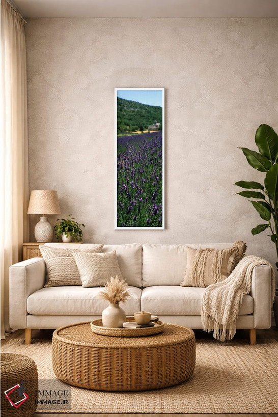 تابلو دکوراتیو Provence-Alpes-Cote d'Azur, France,مزرعه اسطوخودوس با ص… اثر پانورامیک ایمجز - D1W