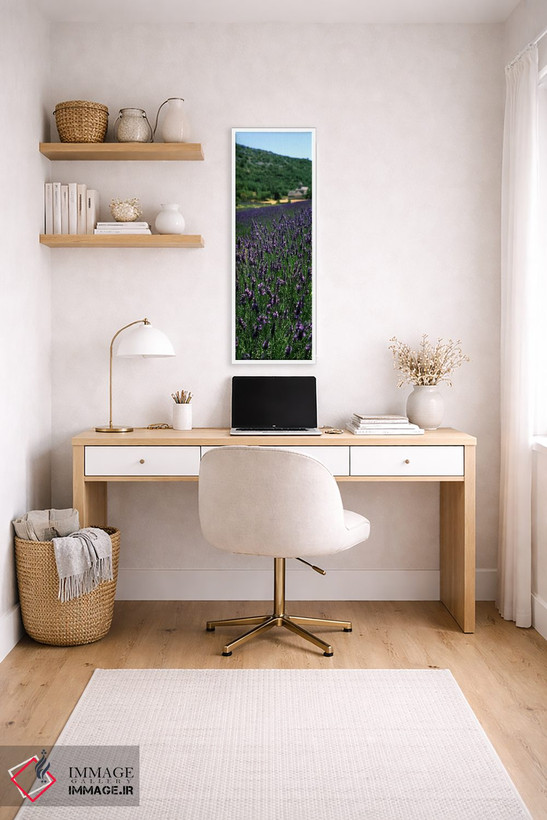 تابلو دکوراتیو Provence-Alpes-Cote d'Azur, France,مزرعه اسطوخودوس با ص… اثر پانورامیک ایمجز - D3W