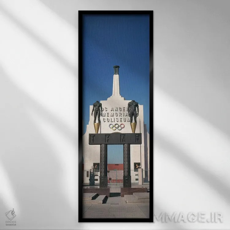 تابلو دکوراتیو Los Angeles Memorial Coliseum, Los Angeles, California… اثر پانورامیک ایمجز - نمای قابدار مشکی