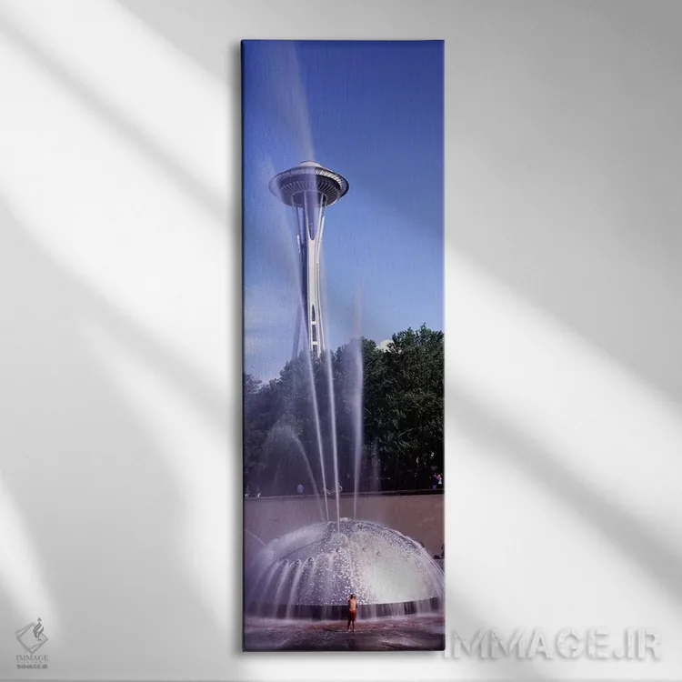 تابلو دکوراتیو Space Needle, Seattle, King County, Washington State, U… اثر پانورامیک ایمجز - نمای روبهرو روی دیوار