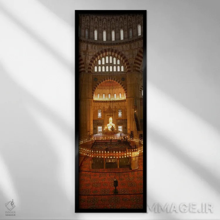 تابلو دکوراتیو Selimiye Mosque,ترکیه، ادیرنه، مسجد سلیمیه اثر پانورامیک ایمجز - نمای قابدار مشکی