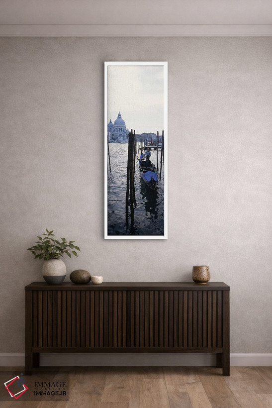 تابلو دکوراتیو Santa Maria Della Salute, Venice, Veneto, Italy,گوندولی… اثر پانورامیک ایمجز - D3W
