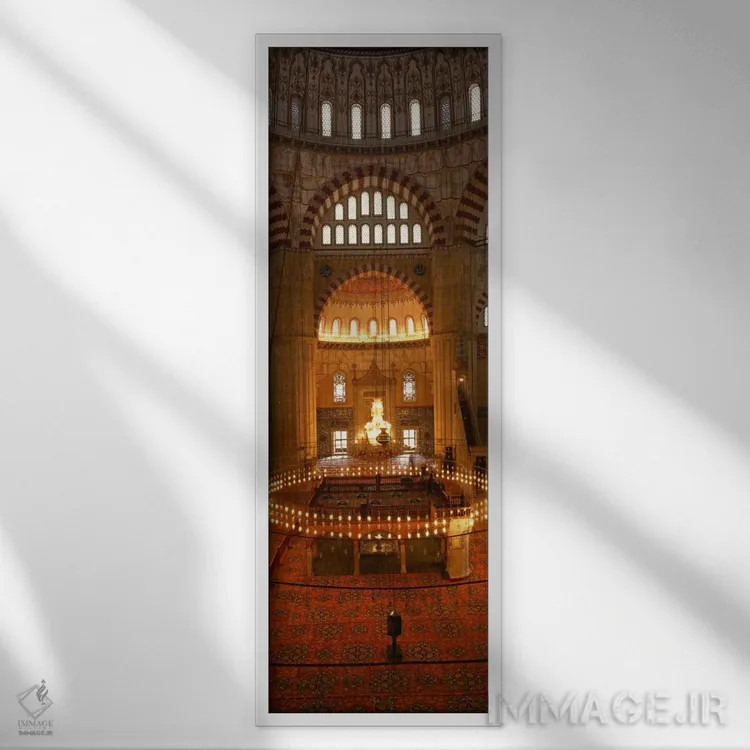 تابلو دکوراتیو Selimiye Mosque,ترکیه، ادیرنه، مسجد سلیمیه اثر پانورامیک ایمجز - نمای قابدار سفید