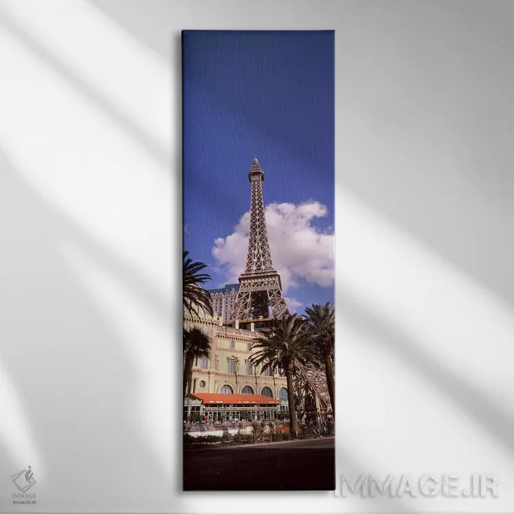 تابلو دکوراتیو Replica Eiffel Tower, Paris Las Vegas, The Strip, Las V… اثر پانورامیک ایمجز - نمای روبهرو روی دیوار