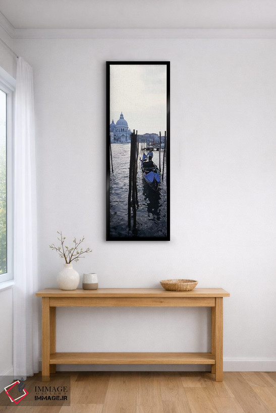 تابلو دکوراتیو Santa Maria Della Salute, Venice, Veneto, Italy,گوندولی… اثر پانورامیک ایمجز - D6B