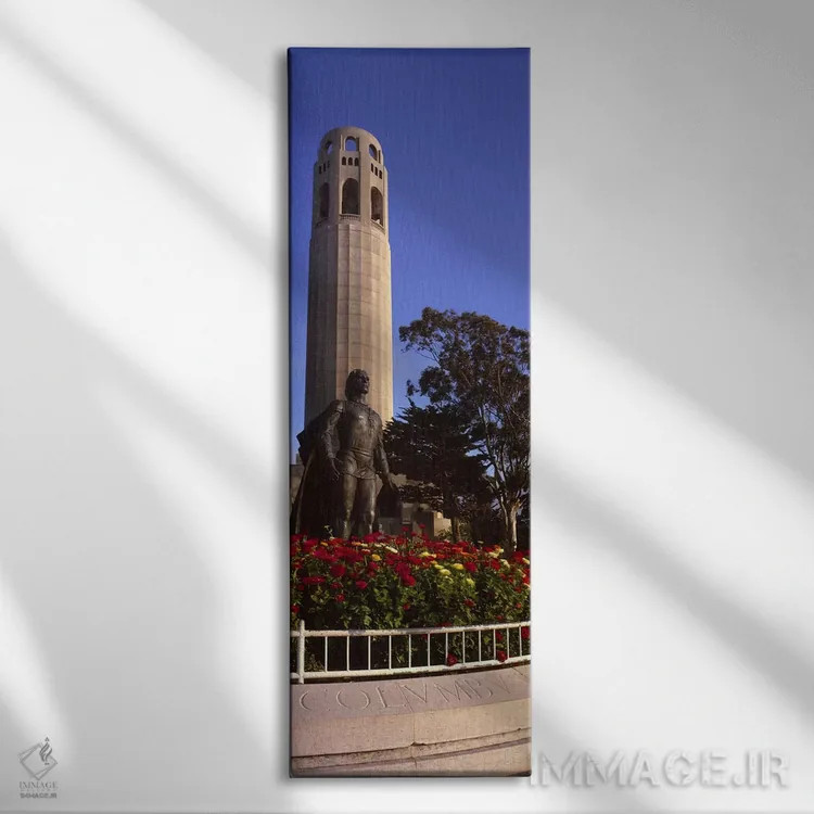 تابلو دکوراتیو Coit Tower, Telegraph Hill, San Francisco, California… اثر پانورامیک ایمجز - نمای روبهرو روی دیوار