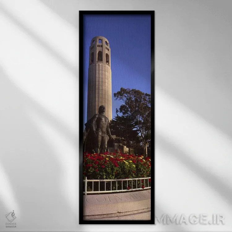 تابلو دکوراتیو Coit Tower, Telegraph Hill, San Francisco, California… اثر پانورامیک ایمجز - نمای قابدار مشکی