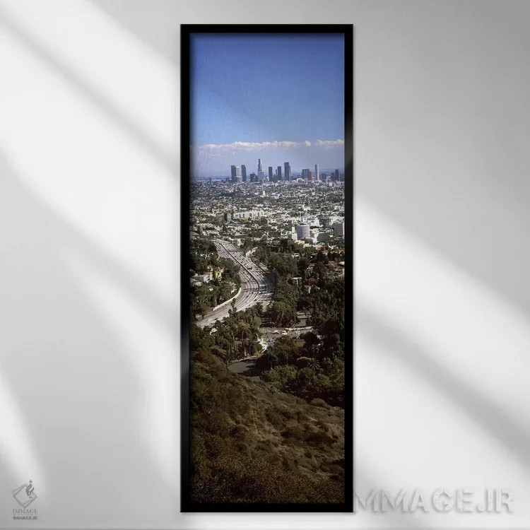 تابلو دکوراتیو Hollywood, City Of Los Angeles, Los Angeles County, Cal… اثر پانورامیک ایمجز - نمای قابدار مشکی