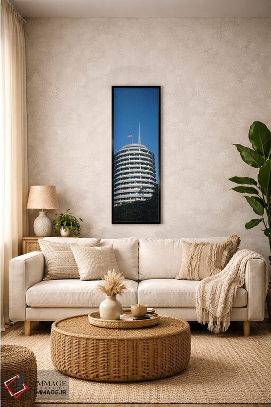 تابلو دکوراتیو Capitol Records Building, City of Los Angeles, Californ… اثر پانورامیک ایمجز - D1B