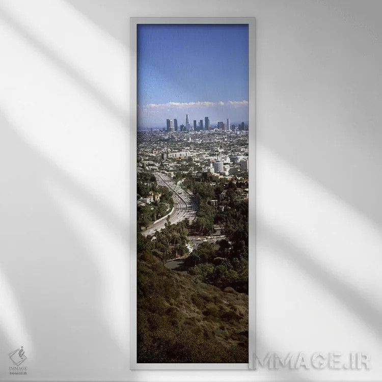 تابلو دکوراتیو Hollywood, City Of Los Angeles, Los Angeles County, Cal… اثر پانورامیک ایمجز - نمای قابدار سفید