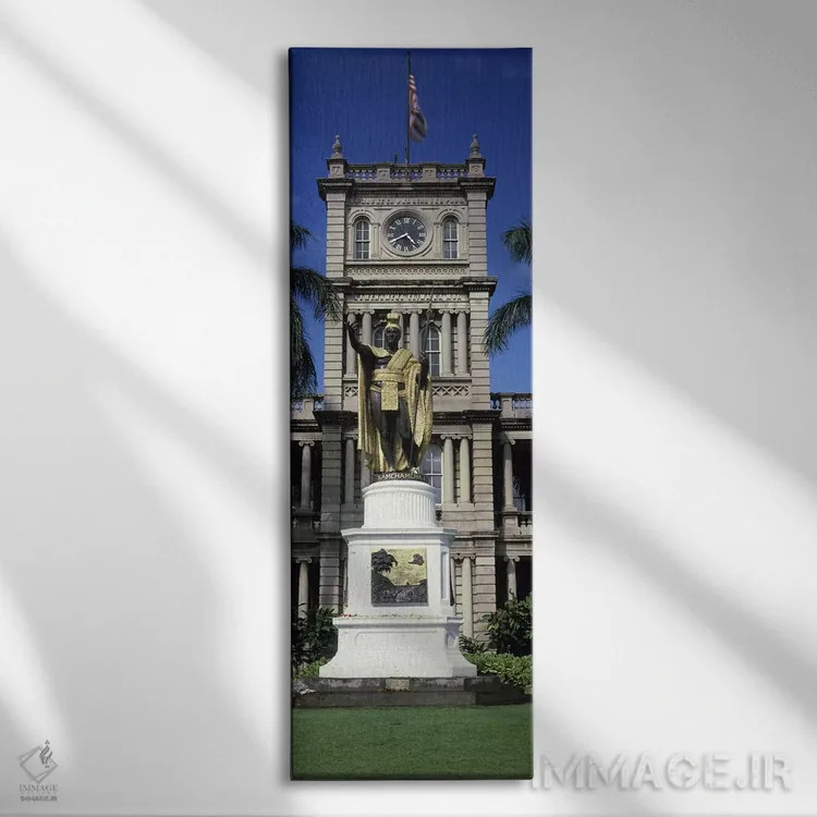 تابلو دکوراتیو Aliiolani Hale, Honolulu, Oahu, Honolulu County, Hawaii… اثر پانورامیک ایمجز - نمای روبهرو روی دیوار