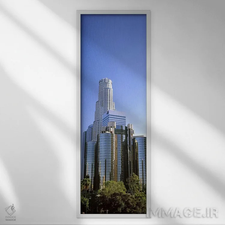 تابلو دکوراتیو City Of Los Angeles, Los Angeles County, California, US… اثر پانورامیک ایمجز - نمای قابدار سفید