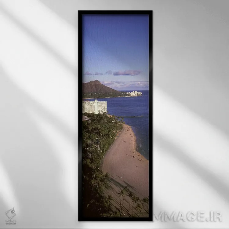 تابلو دکوراتیو Honolulu, Oahu, Honolulu County, Hawaii, USA #3,ساختمان… اثر پانورامیک ایمجز - نمای قابدار مشکی