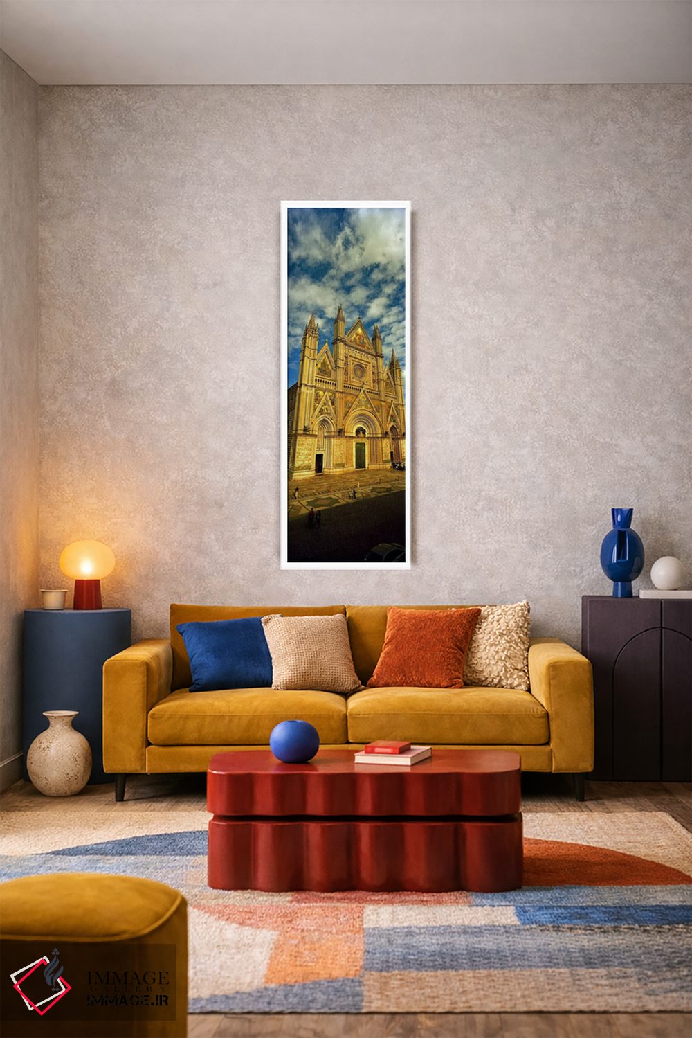 تابلو دکوراتیو Duomo Di Orvieto, Orvieto, Umbria, Italy,نمای بیرونی کل… اثر پانورامیک ایمجز - D1W