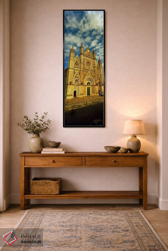 تابلو دکوراتیو Duomo Di Orvieto, Orvieto, Umbria, Italy,نمای بیرونی کل… اثر پانورامیک ایمجز - D2B