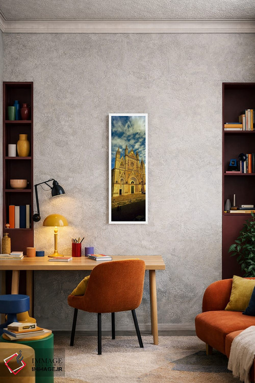 تابلو دکوراتیو Duomo Di Orvieto, Orvieto, Umbria, Italy,نمای بیرونی کل… اثر پانورامیک ایمجز - D3W