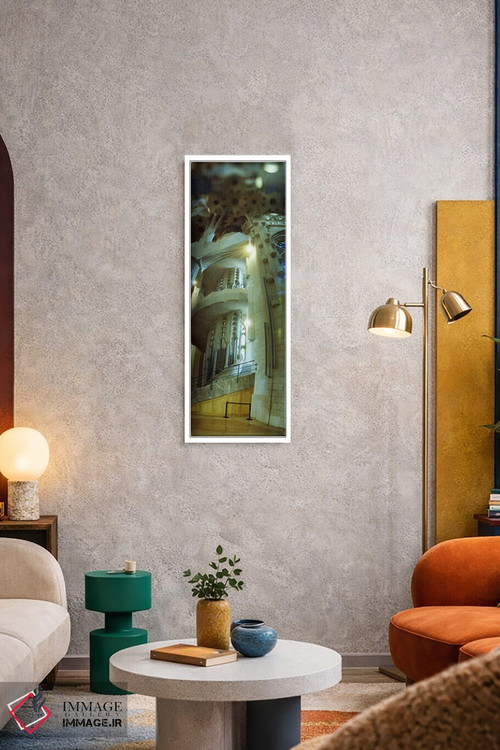 تابلو دکوراتیو Sagrada Familia, Barcelona, Catalonia, Spain,داخلی کلیس… اثر پانورامیک ایمجز - D1W