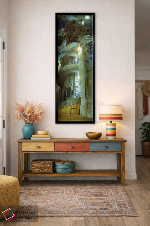 تابلو دکوراتیو Sagrada Familia, Barcelona, Catalonia, Spain,داخلی کلیس… اثر پانورامیک ایمجز - D2B