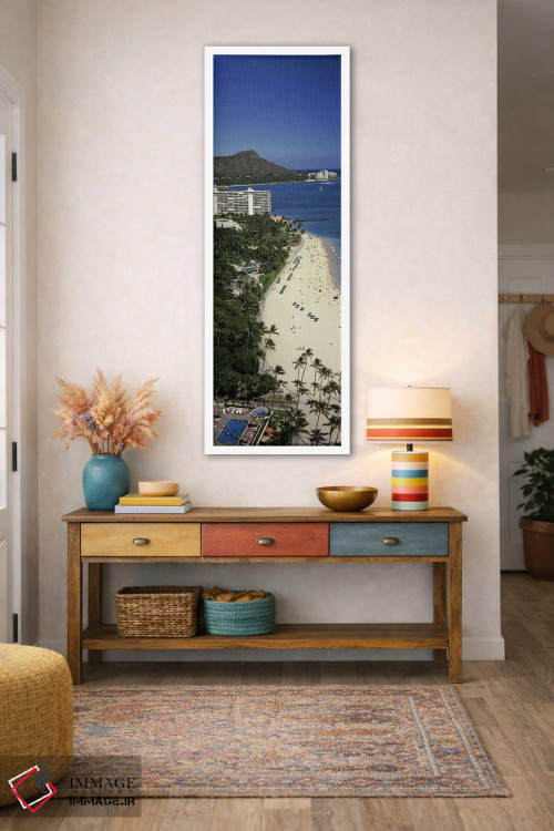 تابلو دکوراتیو Honolulu, Oahu, Honolulu County, Hawaii, USA #4,ساختمان… اثر پانورامیک ایمجز - D1W