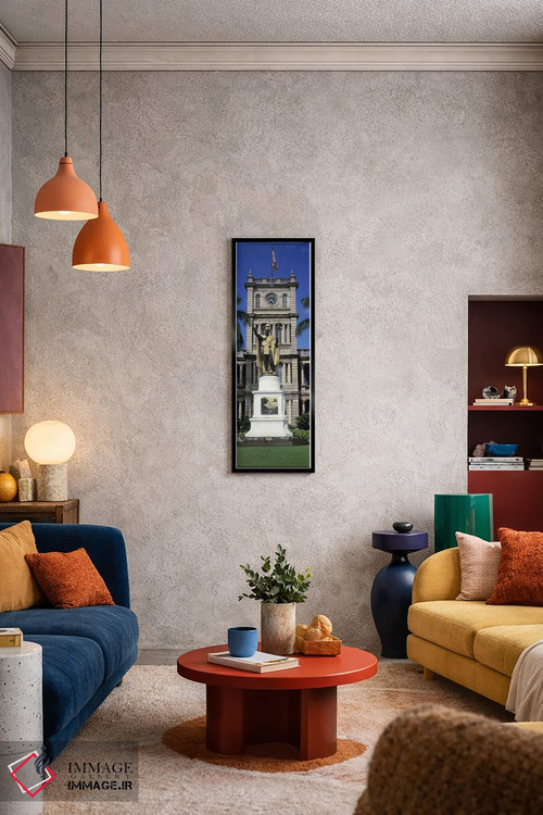 تابلو دکوراتیو Aliiolani Hale, Honolulu, Oahu, Honolulu County, Hawaii… اثر پانورامیک ایمجز - D5B