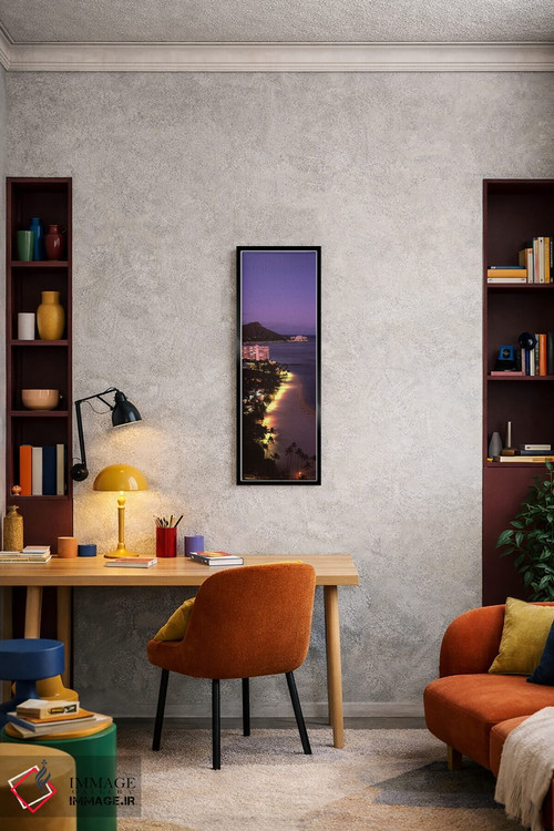 تابلو دکوراتیو Honolulu, Oahu, Honolulu County, Hawaii, USA #2,ساختمان… اثر پانورامیک ایمجز - D4B