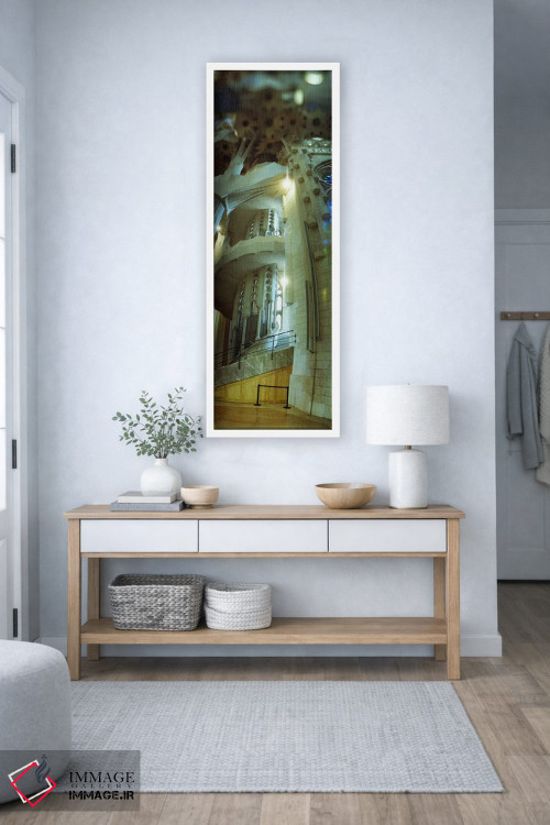 تابلو دکوراتیو Sagrada Familia, Barcelona, Catalonia, Spain,داخلی کلیس… اثر پانورامیک ایمجز - D4W