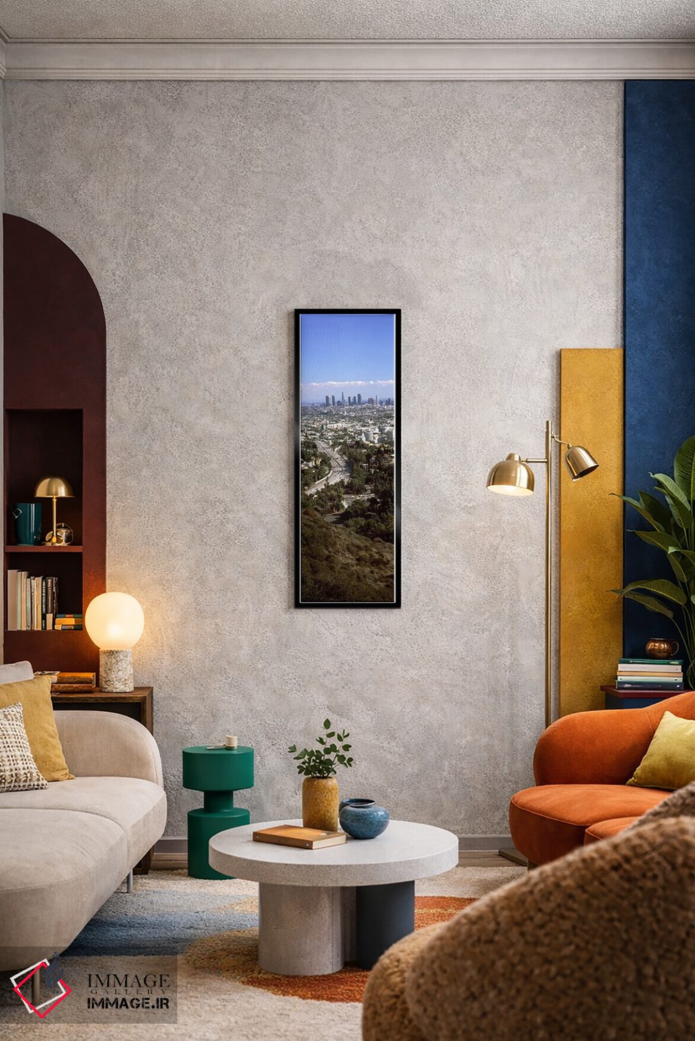 تابلو دکوراتیو Hollywood, City Of Los Angeles, Los Angeles County, Cal… اثر پانورامیک ایمجز - D6B