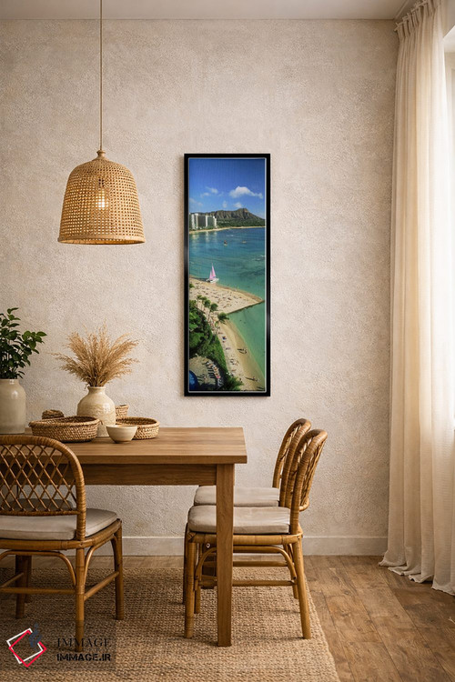 تابلو دکوراتیو Waikiki Beach, Oahu, Honolulu, Hawaii, USA,نمای هوایی ا… اثر پانورامیک ایمجز - D5B