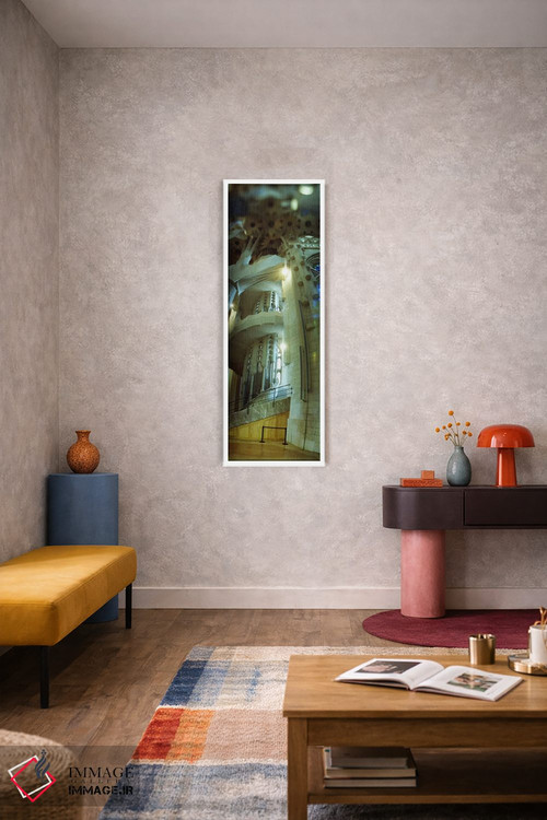 تابلو دکوراتیو Sagrada Familia, Barcelona, Catalonia, Spain,داخلی کلیس… اثر پانورامیک ایمجز - D6W