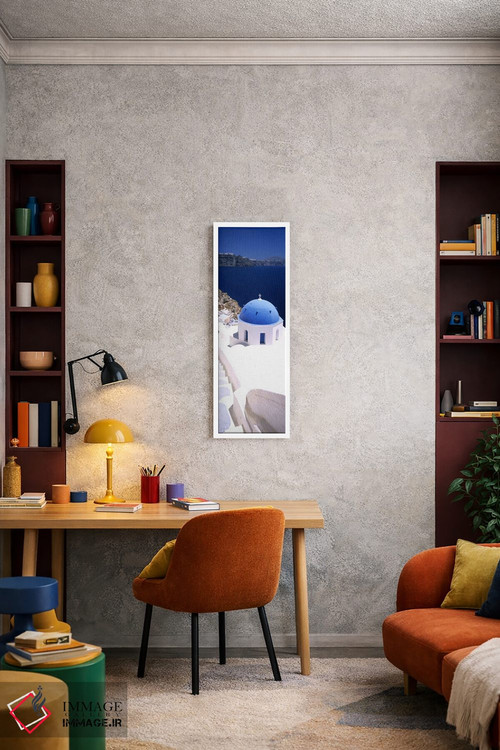 تابلو دکوراتیو Oia, Santorini, Cyclades Islands, Greece,نمای بالا از ک… اثر پانورامیک ایمجز - D2W