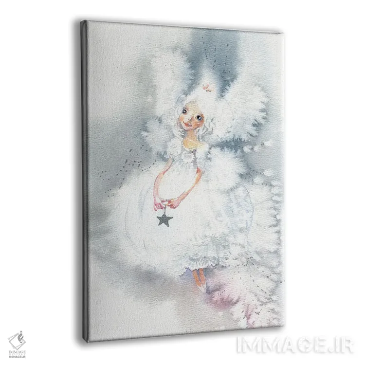 تابلو دکوراتیو پری برفی اثر مارینا ایگناتووا - نمای پرسپکتیو محصول