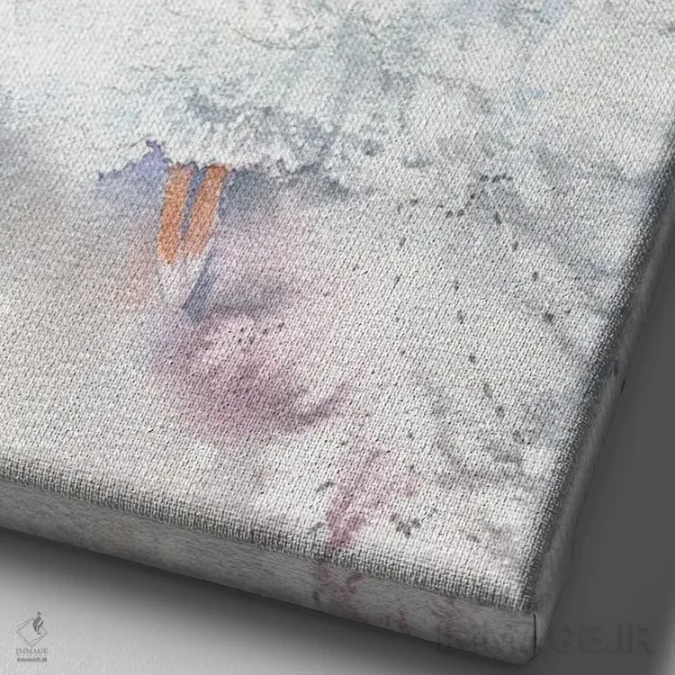 تابلو دکوراتیو پری برفی اثر مارینا ایگناتووا - نمای نزدیک بافت بوم