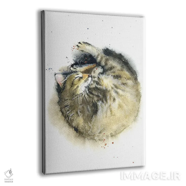 تابلو دکوراتیو رویای گربه اثر مارینا ایگناتووا - نمای پرسپکتیو محصول