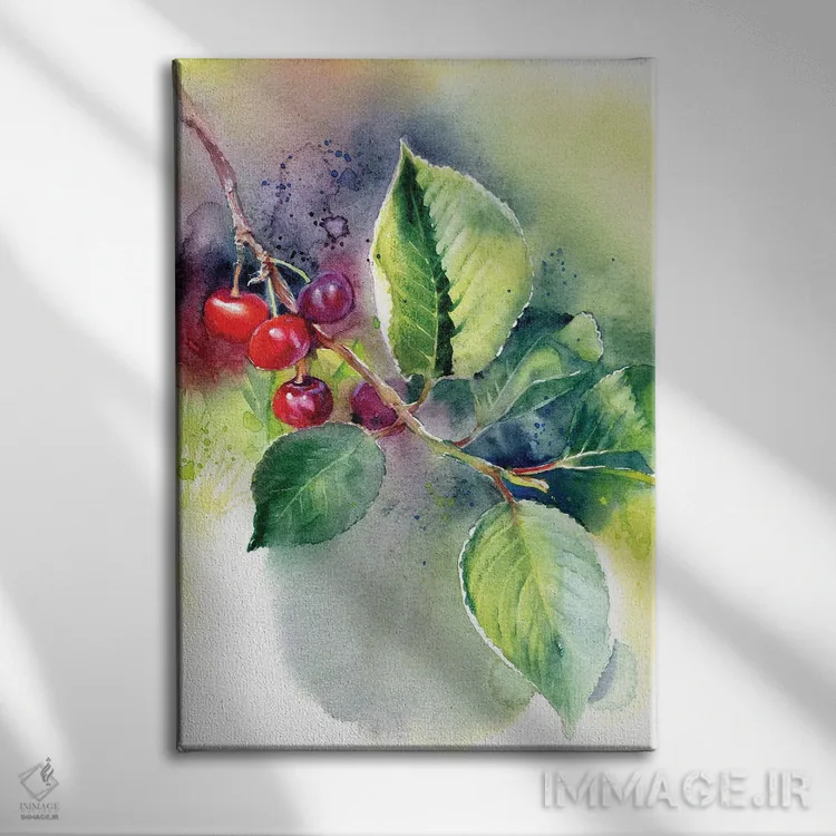 تابلو دکوراتیو گیلاس اثر مارینا ایگناتووا - نمای روبهرو روی دیوار