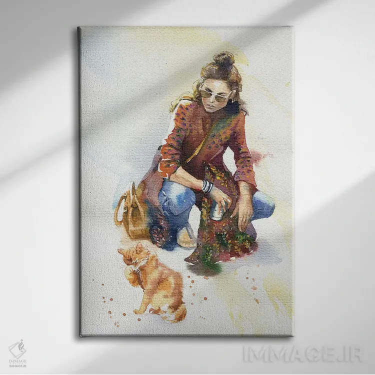 تابلو دکوراتیو آشنایی اثر مارینا ایگناتووا - نمای روبهرو روی دیوار