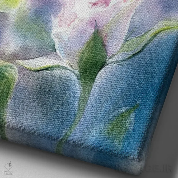 تابلو دکوراتیو گل رز پریان اثر مارینا ایگناتووا - نمای نزدیک بافت بوم