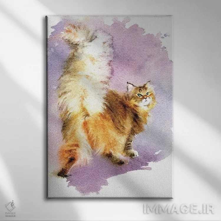 تابلو دکوراتیو دم زیبا اثر مارینا ایگناتووا - نمای روبهرو روی دیوار