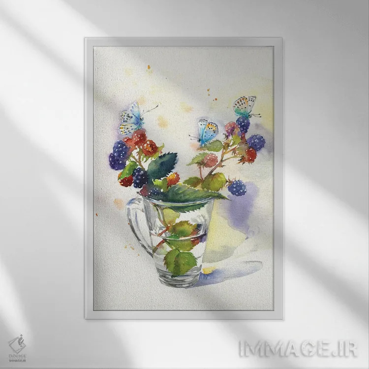 تابلو دکوراتیو شاتوت اثر مارینا ایگناتووا - نمای قابدار سفید