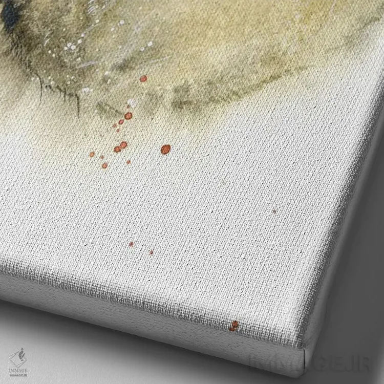 تابلو دکوراتیو رویای گربه اثر مارینا ایگناتووا - نمای نزدیک بافت بوم