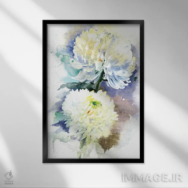 تابلو دکوراتیو دو داوودی اثر مارینا ایگناتووا - نمای قابدار مشکی