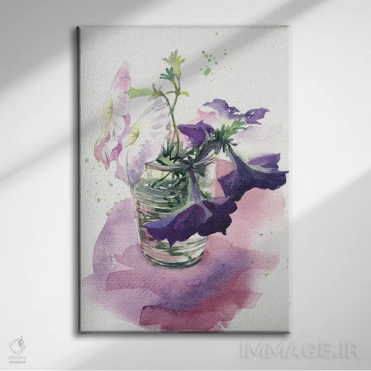 تابلو دکوراتیو پتونیا اثر مارینا ایگناتووا - نمای روبهرو روی دیوار