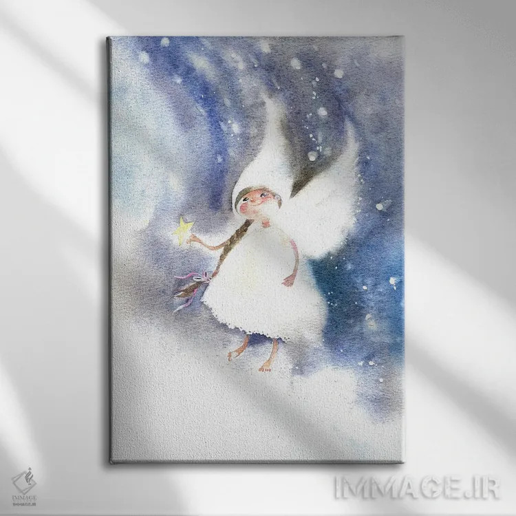 تابلو دکوراتیو پری رویاها اثر مارینا ایگناتووا - نمای روبهرو روی دیوار