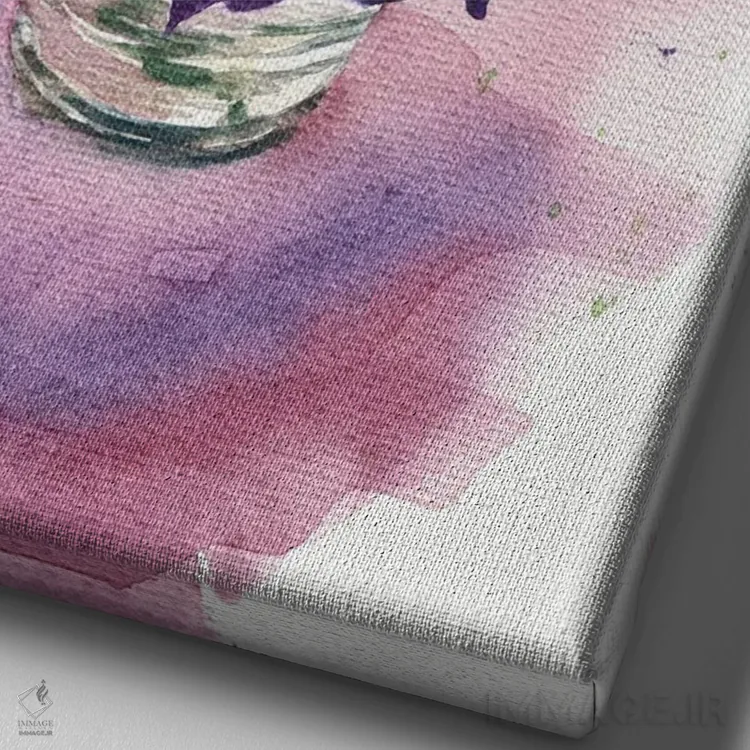 تابلو دکوراتیو پتونیا اثر مارینا ایگناتووا - نمای نزدیک بافت بوم