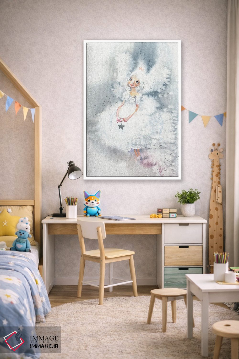 تابلو دکوراتیو پری برفی اثر مارینا ایگناتووا - D1W