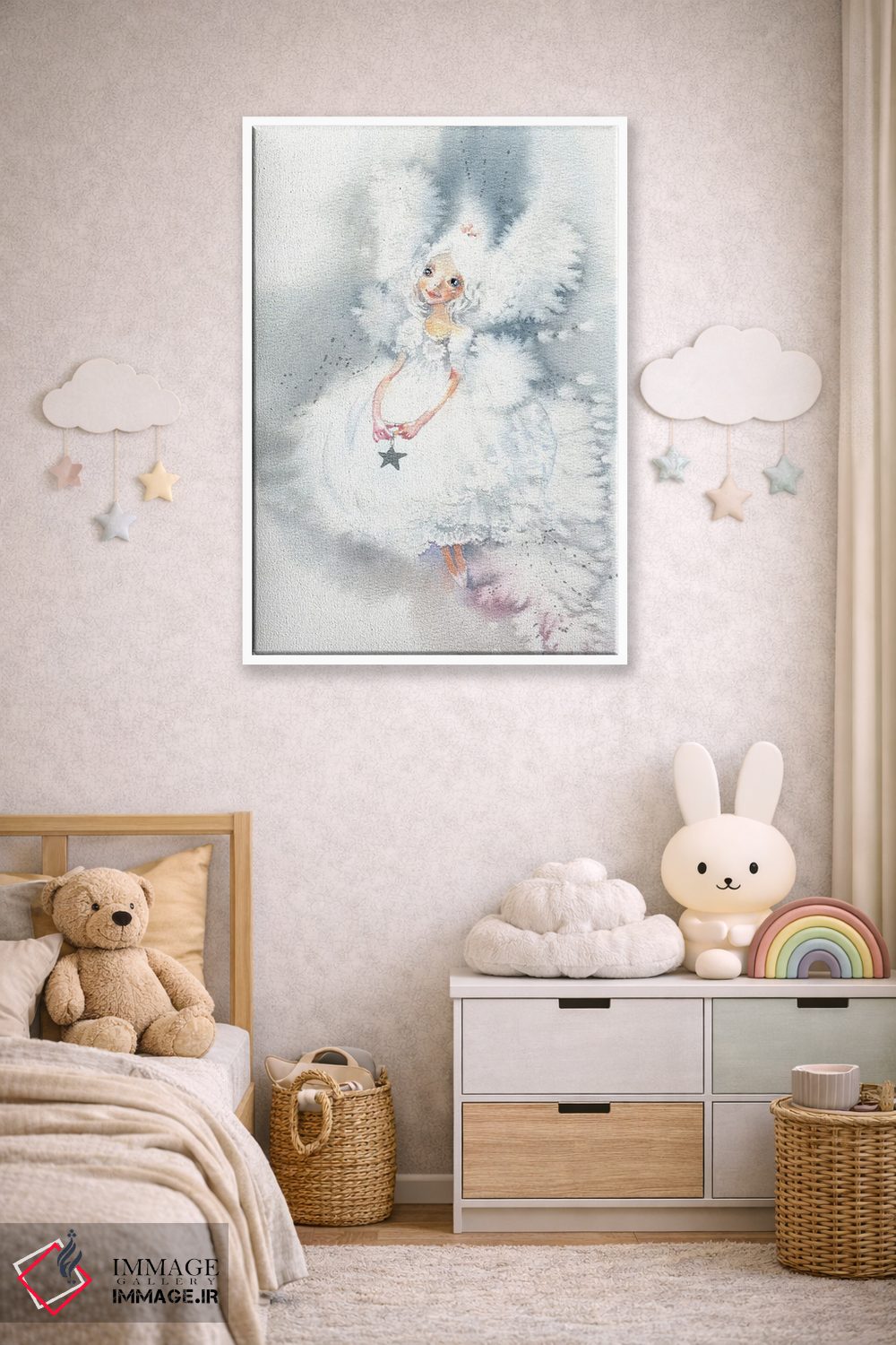 تابلو دکوراتیو پری برفی اثر مارینا ایگناتووا - D3W