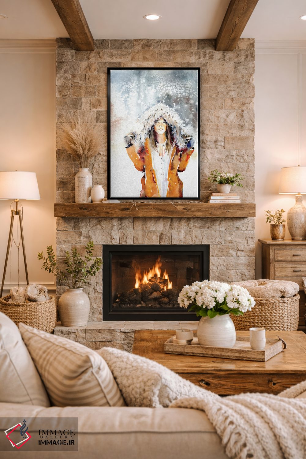 تابلو دکوراتیو در برف اثر مارینا ایگناتووا - D2B