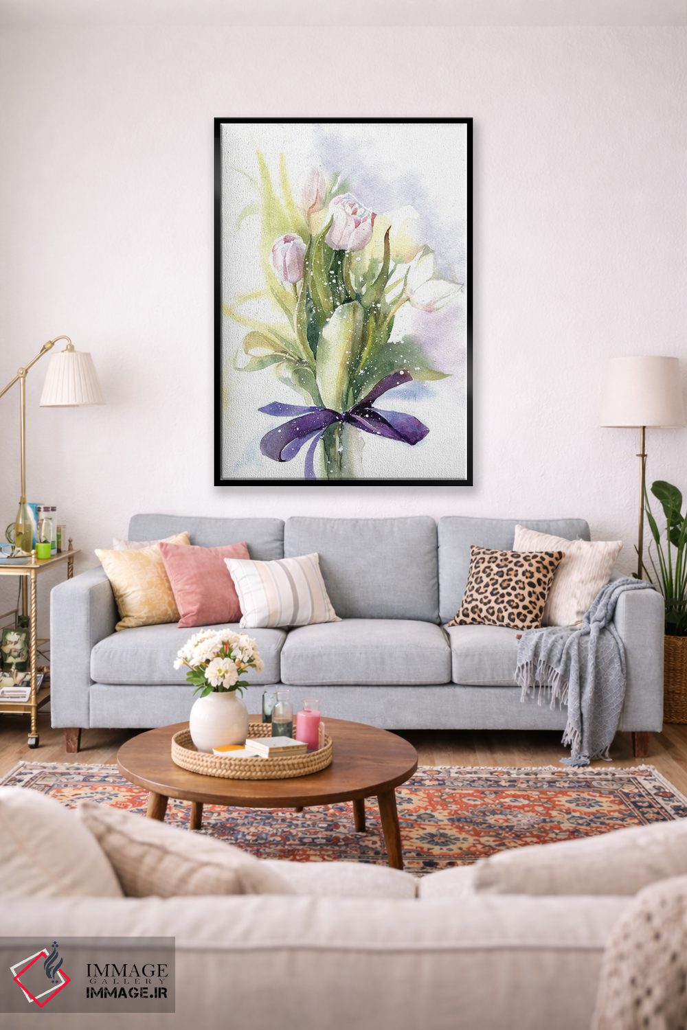 تابلو دکوراتیو لاله ها اثر مارینا ایگناتووا - D1B