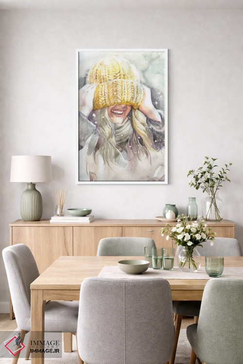 تابلو دکوراتیو کلاه بافتنی اثر مارینا ایگناتووا - D5W