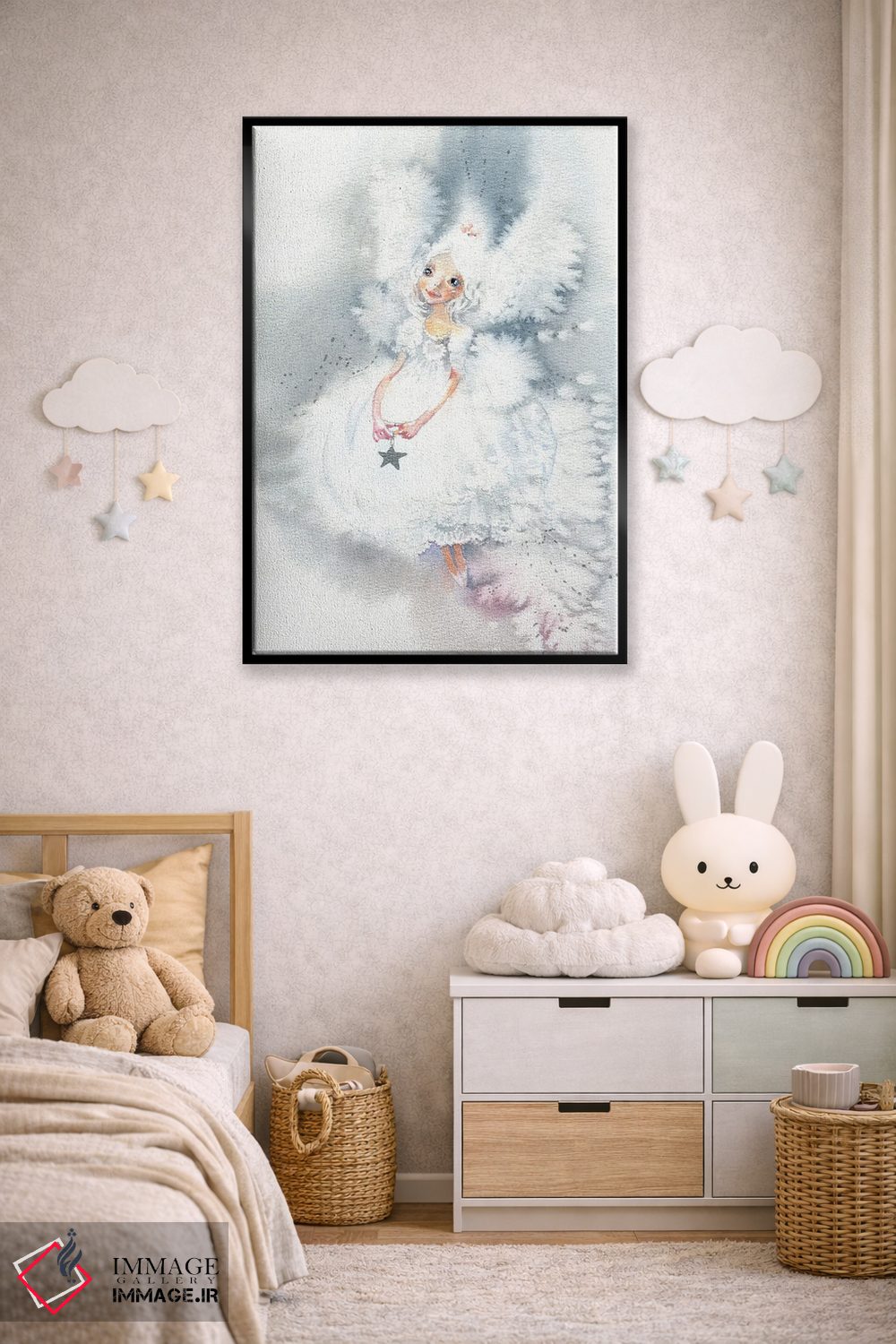 تابلو دکوراتیو پری برفی اثر مارینا ایگناتووا - D6B